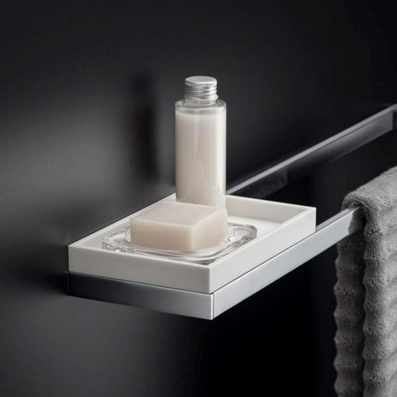 Bathlife Tray - Free Standing - 7" Acrylic/White