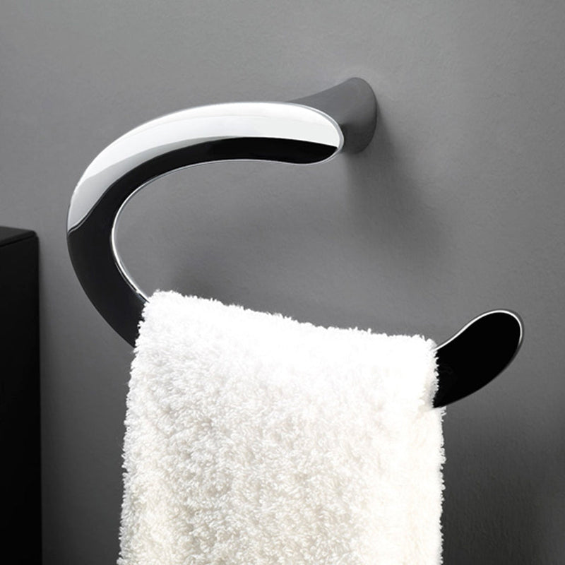 Belle Towel Ring - Wall Mount - 10" Brass/Polished Chrome