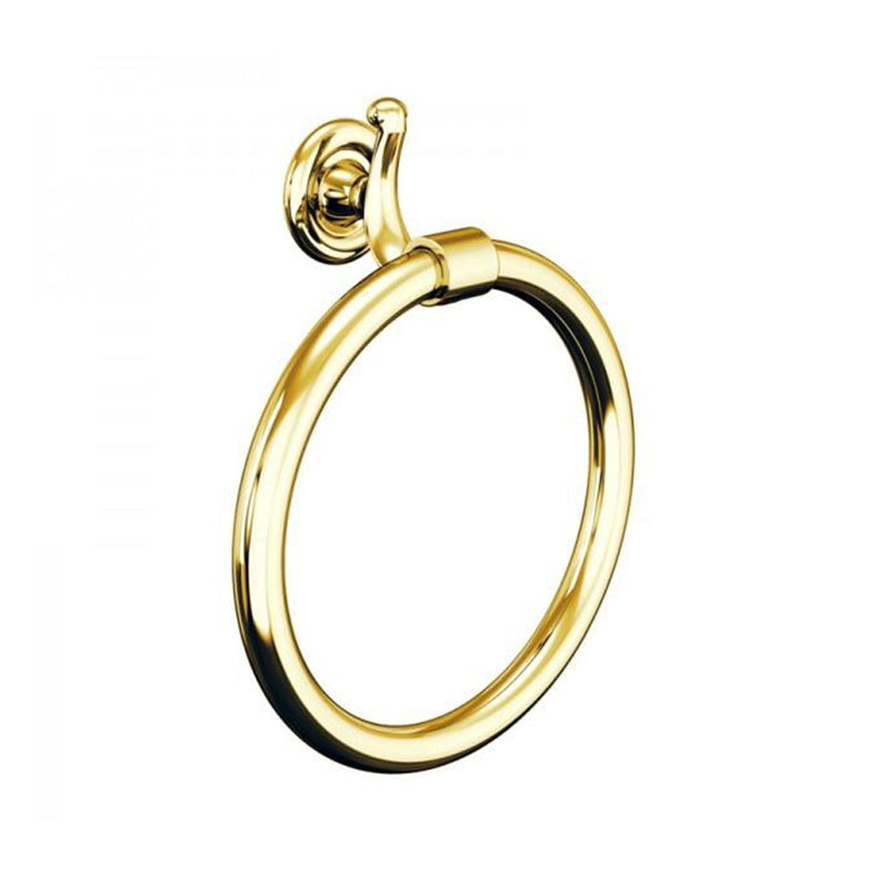 Windsor Towel Ring - Wall Mount - 9" Brass/Gold