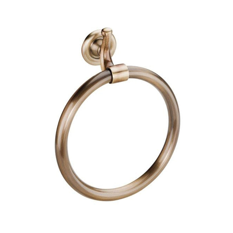 Windsor Towel Ring - Wall Mount - 9" Brass/Antique Brass