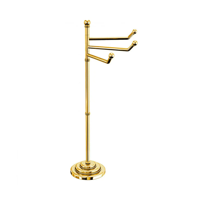 Windsor Towel Rack - Free Standing - 42" Brass/Gold