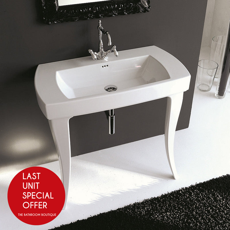 Jazz Console Bathroom Sink - Wall Mount - 36" Porcelain/White - Last Unit Special Offer