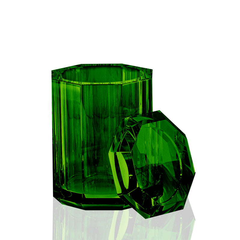 Kristall Bathroom Accessories Set - Free Standing - Glass/Green