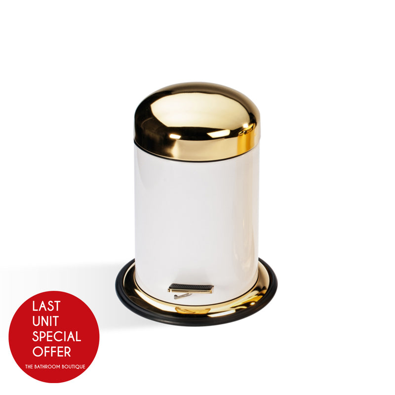 Basic 3 Lts Bathroom Trash Can - Free Standing - 12"