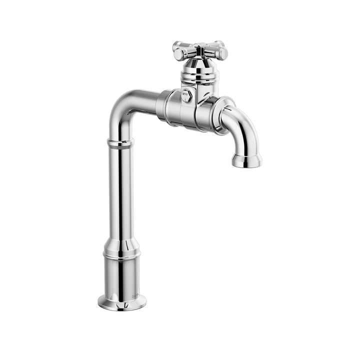 Broderick Bar Kitchen Faucet - Single Hole - 13" Brass/Polished Chrome