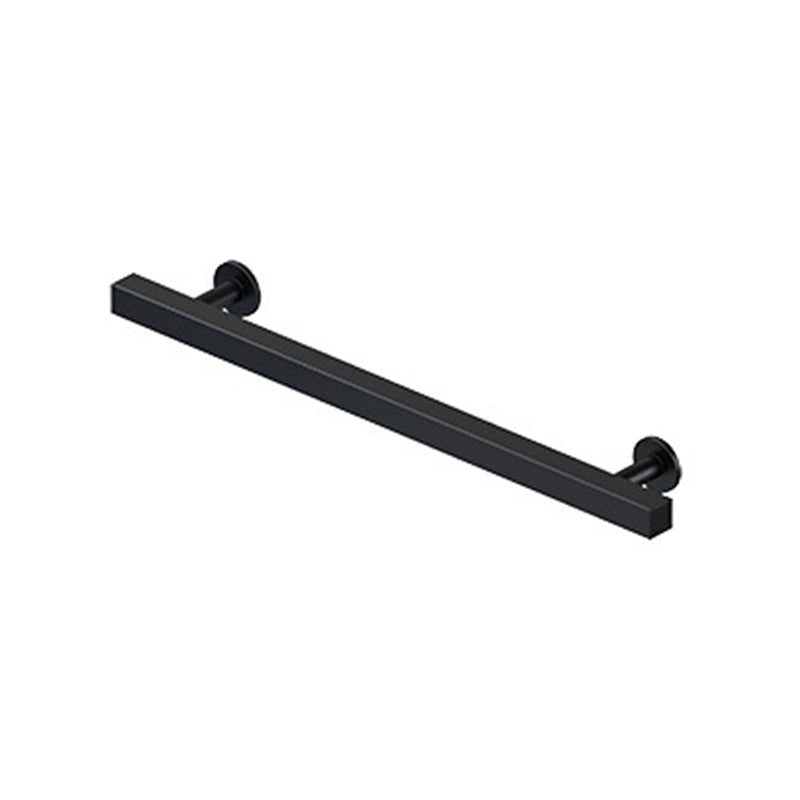 Pommel Cabinet Pull Handle - Cabinet Mount - 7" Brass/Paint Black