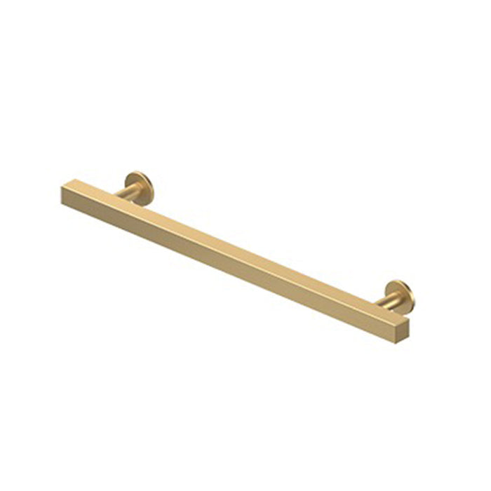 Pommel Cabinet Pull Handle - Cabinet Mount - 7" Brass/Brushed Brass