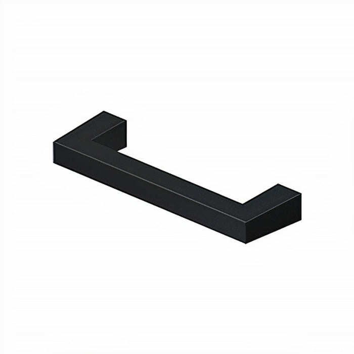 Square Cabinet Pull Handle - Cabinet Mount - 4" Brass/Paint Black