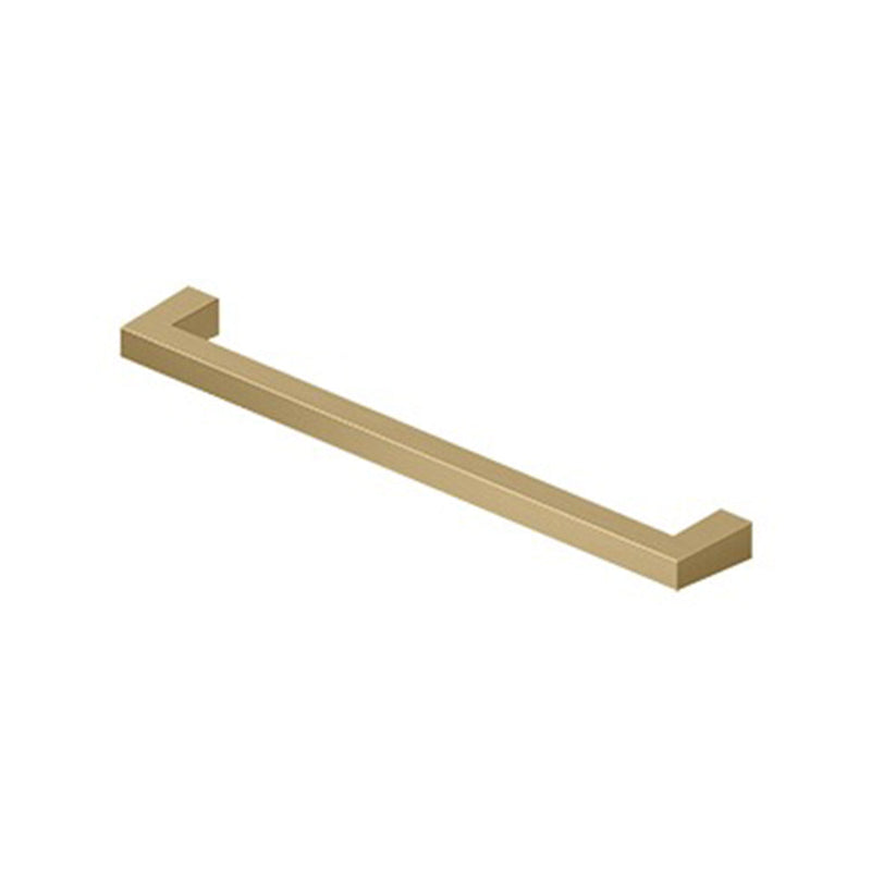 Square Cabinet Pull Handle - Cabinet Mount - 8" Brass/Brushed Brass