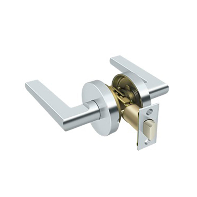 Elite Portmore Universal Handing Passage Door Leverset - Door Mount - 5" Zinc/Polished Chrome