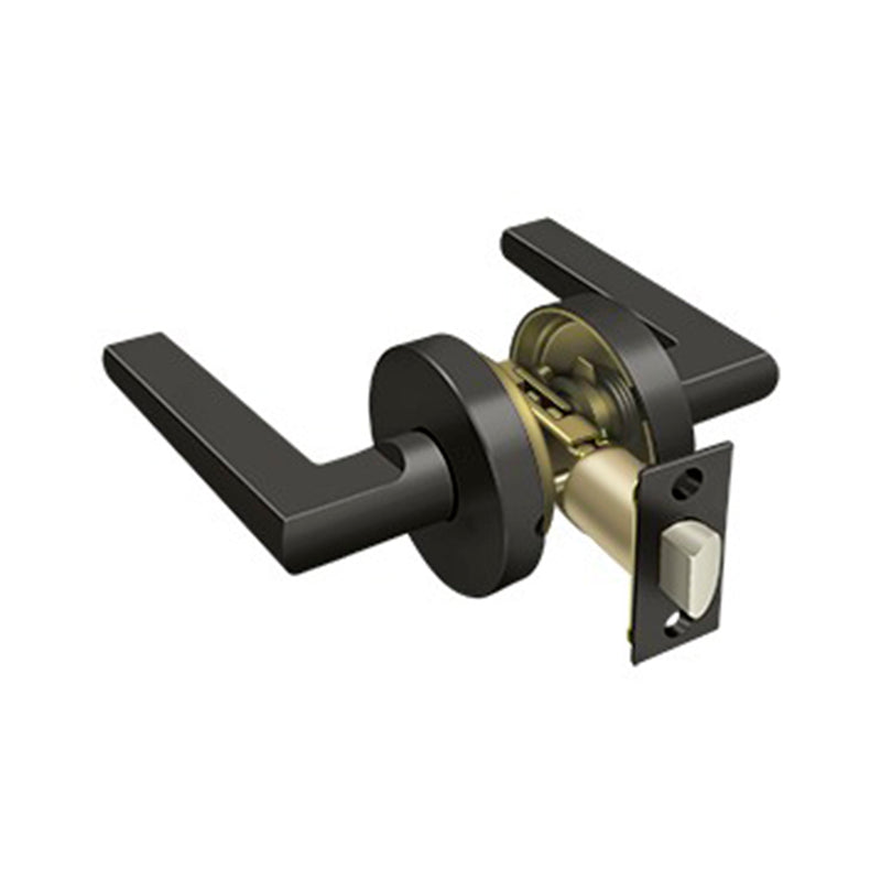 Elite Portmore Right Hand Privacy Door Leverset - Door Mount - 5" Zinc/Oil Rubbed Bronze