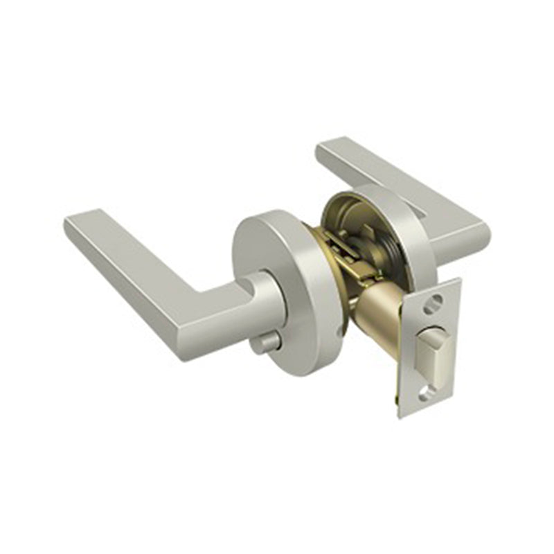 Elite Portmore Right Hand Privacy Door Leverset - Door Mount - 5" Zinc/Brushed Nickel