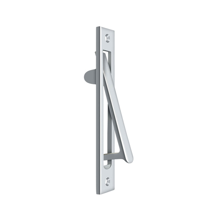 Universal Door Pull Handle - Door Mount - 7" Brass/Polished Chrome
