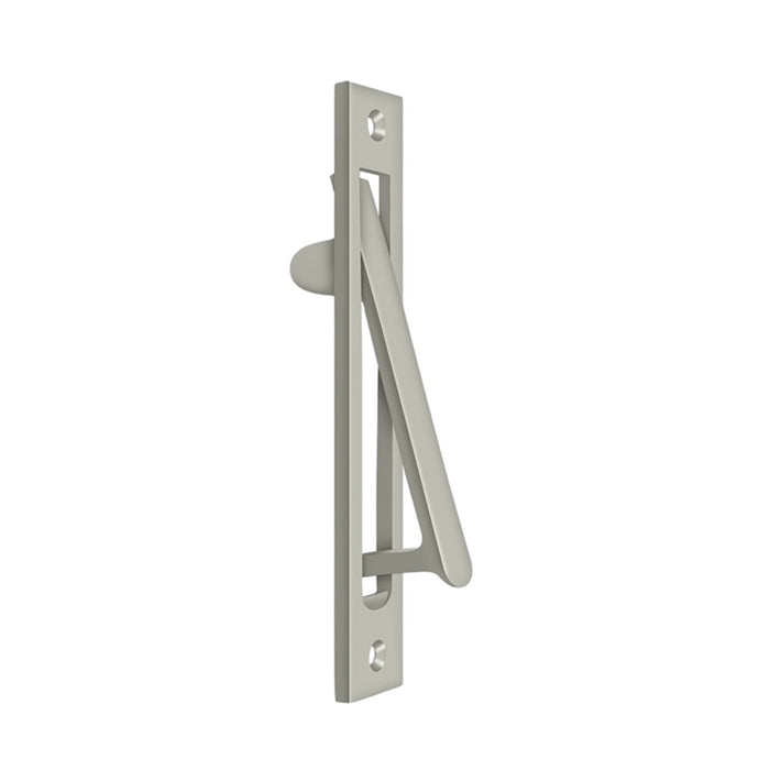 Universal Door Pull Handle - Door Mount - 7" Brass/Brushed Nickel