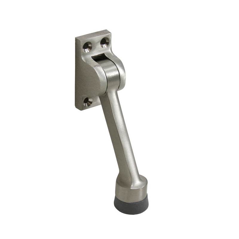 Universal Kickdown Holder - Door Mount - 4" Brass/Brushed Nickel