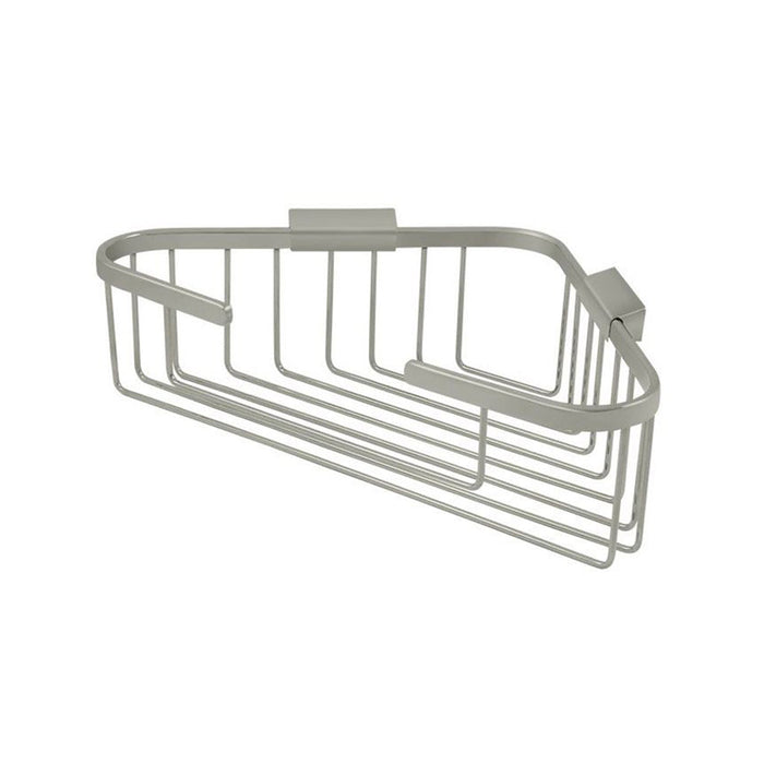 Wire Triangular Corner Shower Basket - Wall Mount - 14" Brass/Brushed Nickel