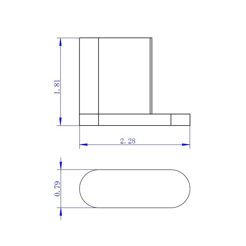 Moon Single Hook - Wall Mount - 1" Brass/Brushed Nickel