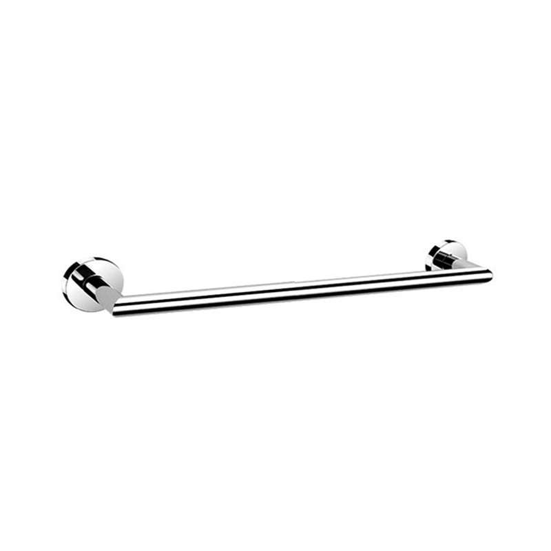 Munich Single Towel Bar - Wall Mount - 12" Brass/Polished Chrome
