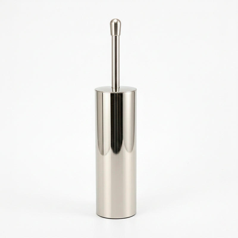 Smart Toilet Brush Holder - Free Standing - 16" Brass/Polished Nickel