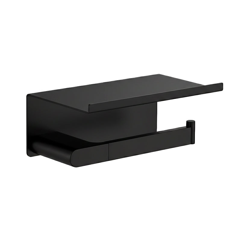 Moon Toilet Paper Holder - Wall Mount - 7" Brass/Matt Black