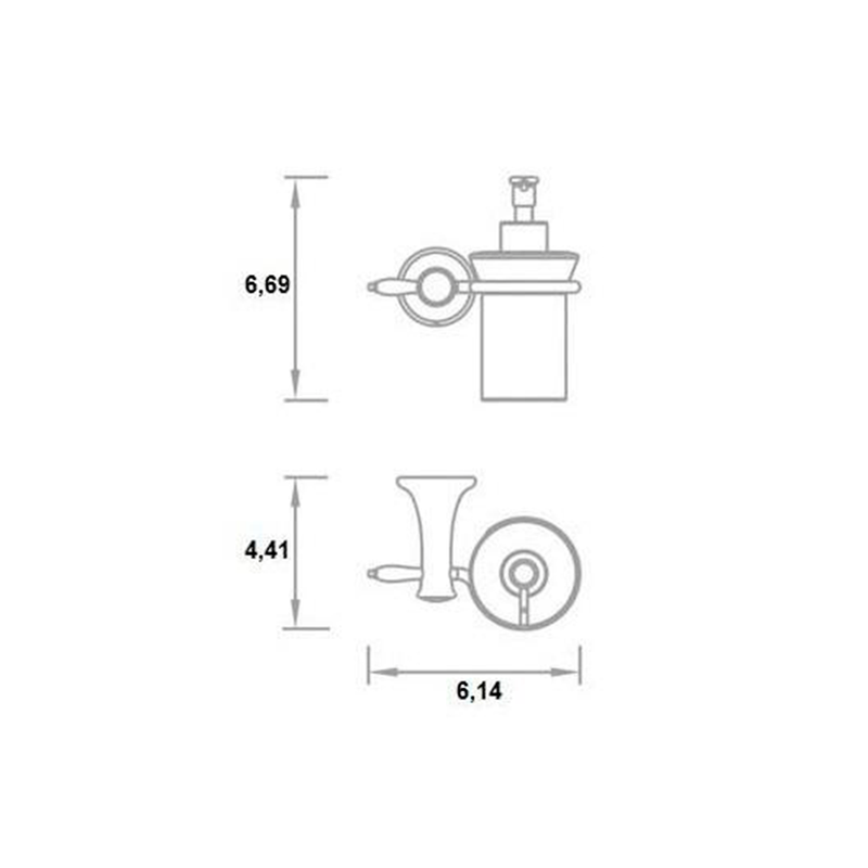 Classic Bathroom Accessories Set - Wall Mount - Brass/Polished Chrome