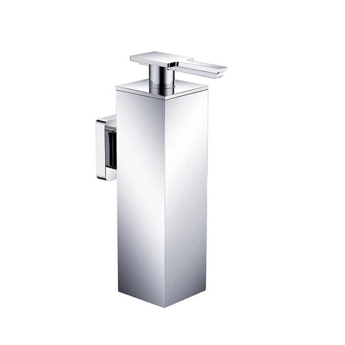 Noah Soap Dispenser - Wall Mount - 8" Brass/Polished Chrome