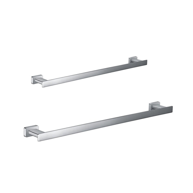 Noah Single Towel Bar - Wall Mount - Brass/Polished Chrome