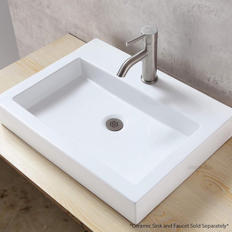 Universal Without Overflow Grid Strainer Sink Drain - Single Hole - 2" Brass/Brushed Nickel
