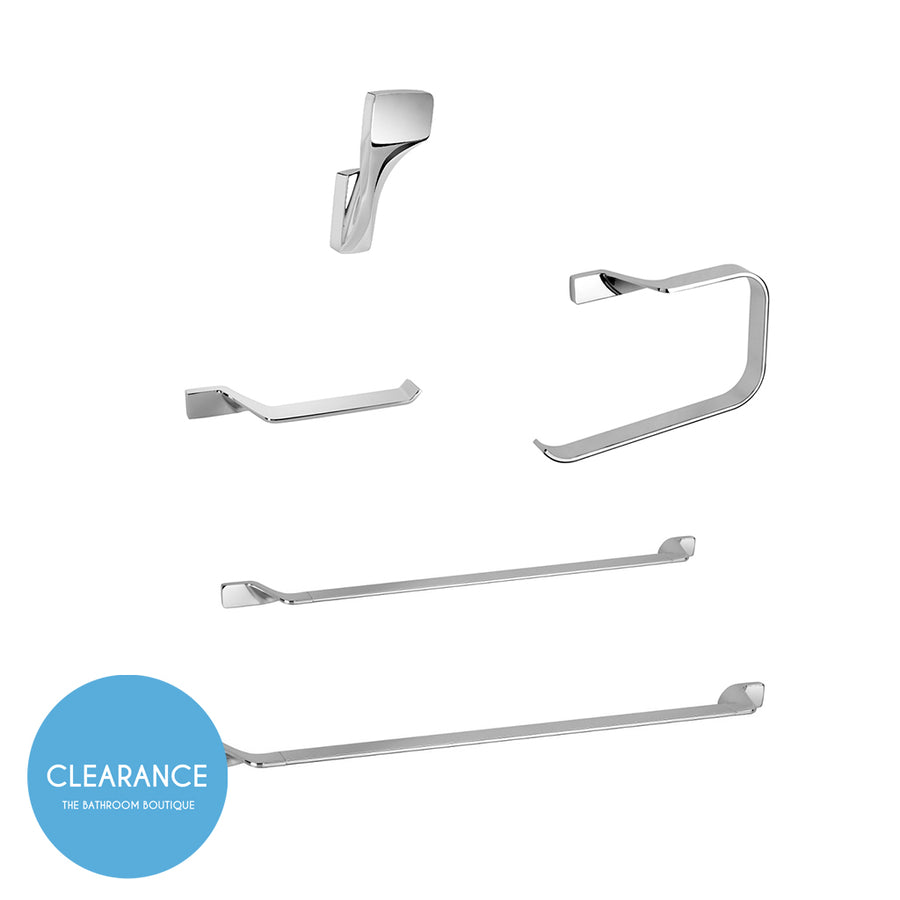 Alice 1 Bathroom Accessories Set - Wall Mount - Brass/Polished Chrome (Final Sale)