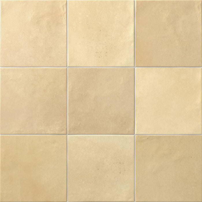 Agadir Cotto Clear Floor Tile - Wall Or Floor Mount - 5.8 x 5.8" Porcelain/Matt Beige - Piece : 0.23 SqFt = $ 7.00 / Box: 10.23 Sqft = $ 72.00 - Pieces Per Box: 44 Units