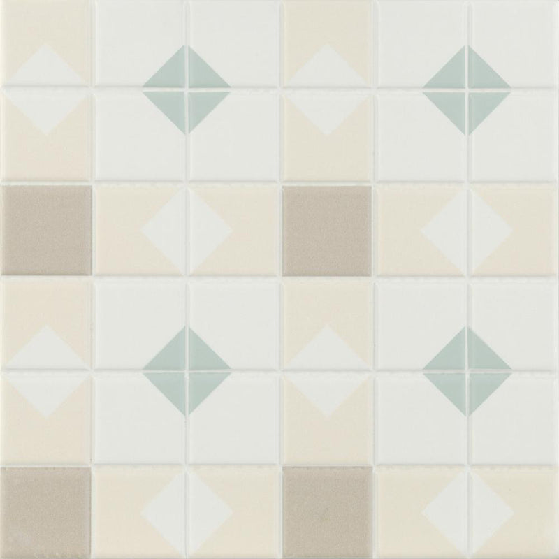 Catalina Floor Tile - Wall Or Floor Mount - 7.9 x 7.9" Porcelain/Matt