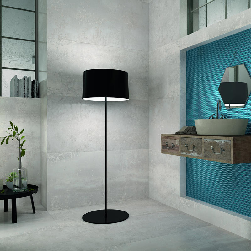 Fancy Floor Tile - Wall Or Floor Mount - 23.6 x 47.2" Porcelain/Grey