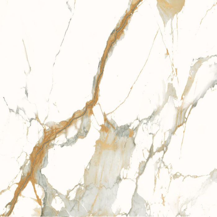 Theia Satin Floor Tile - Wall Or Floor Mount - 35.4 x 35.4" Porcelain/Marble - Piece : 8.72 SqFt = $ 7.36 / Box: 8.72 Sqft = $ 65.00 - Pieces Per Box: 1 Unit