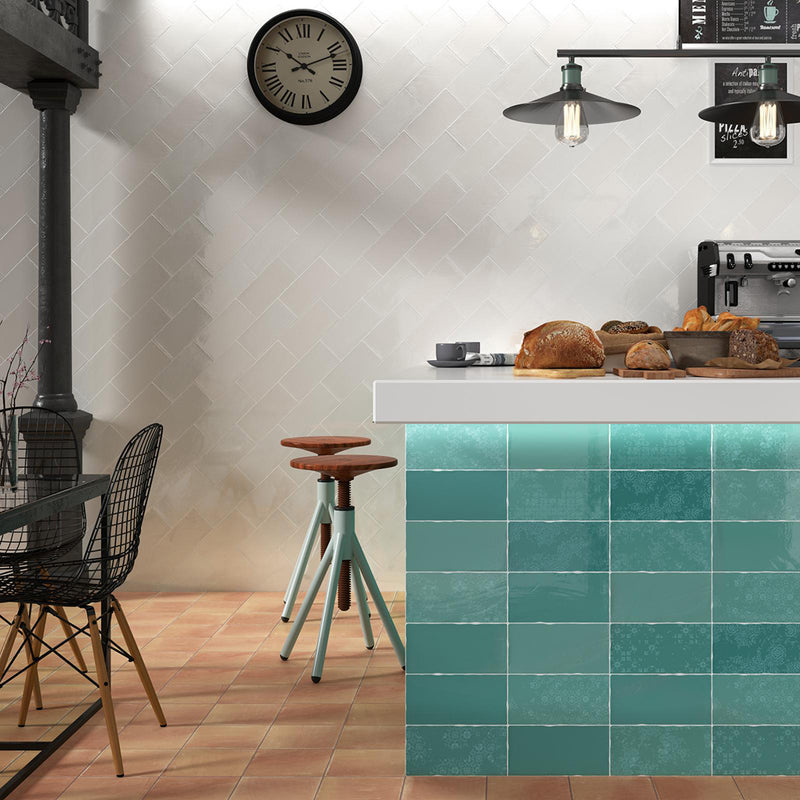 Terracota Cotto Floor Tile - Wall Or Floor Mount - 7.9 x 7.9" Porcelain/Matt Light Terracotta