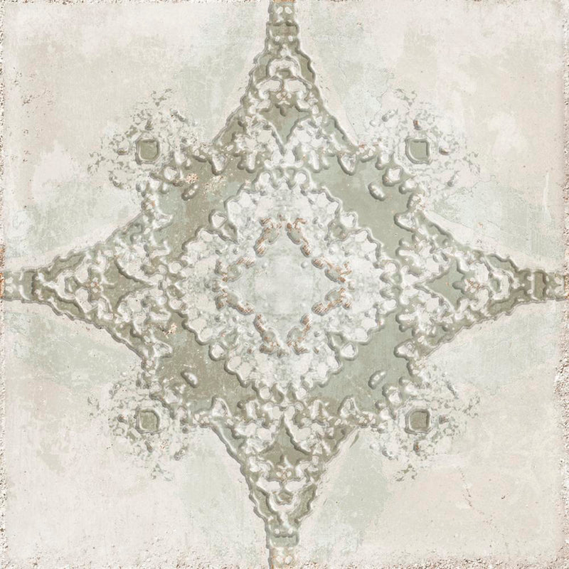 Atlantique Saint-Michel Olive Wall Tile -Wall Or Floor Mount - 7.9 x 7.9" Porcelain/Matt Earthy Green