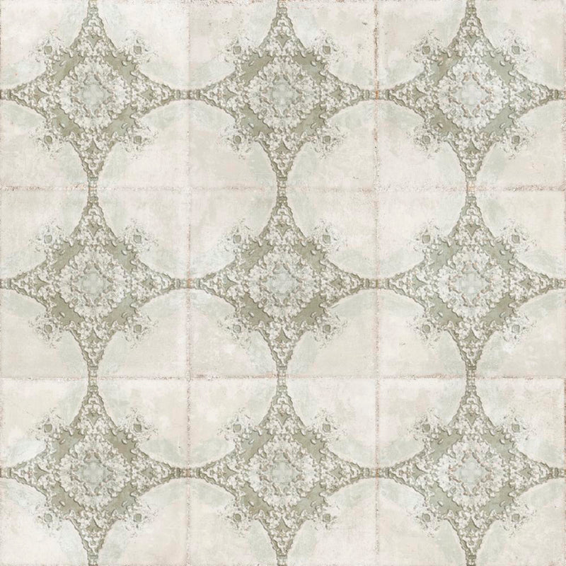 Atlantique Saint-Michel Olive Wall Tile -Wall Or Floor Mount - 7.9 x 7.9" Porcelain/Matt Earthy Green