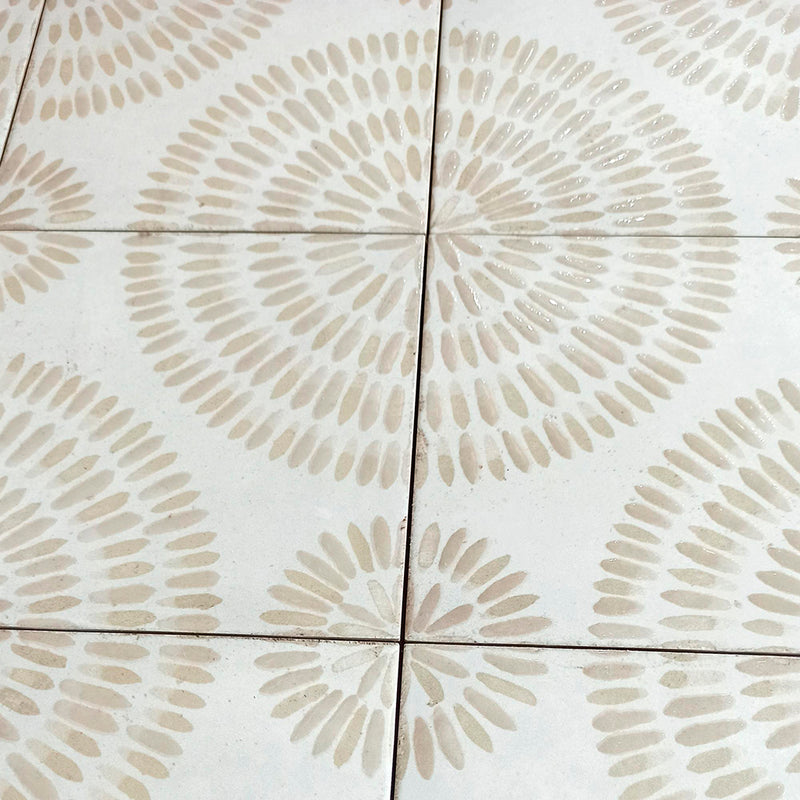 Atlantique Bayonne Wall Tile - Wall Or Floor Mount - 7.9 x 7.9" Porcelain/Matt