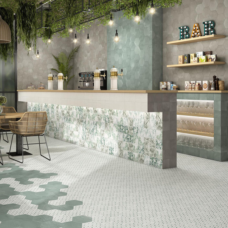 Berlin Wall Tile - Wall Or Floor Mount - 5.8 x 5.8" Porcelain/Matt Grey