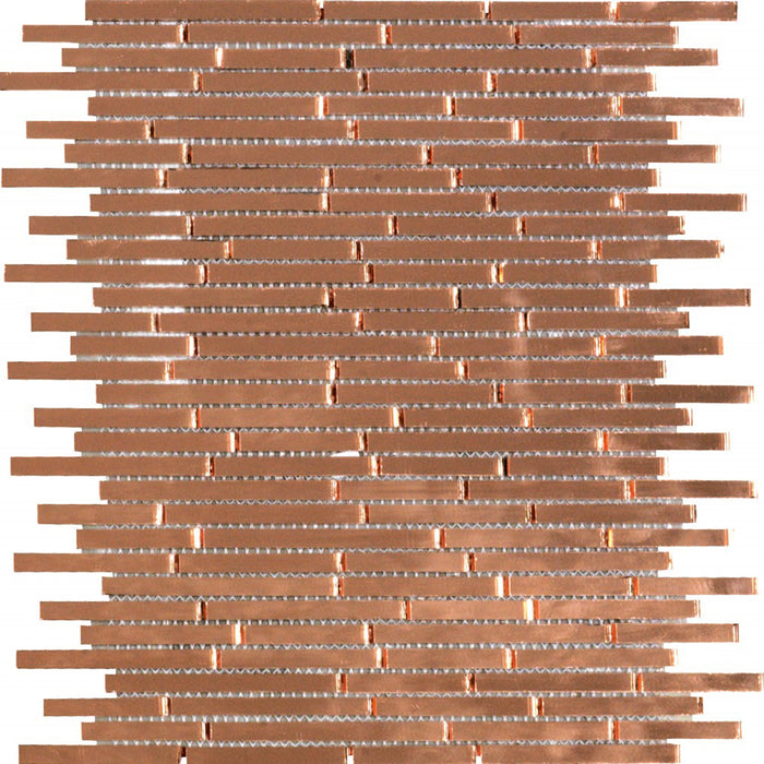 Copper Mirror Mosaic Wall Tile - Wall Mount - 11.2 x 10.4" Glass/Gloss Copper/ $ 20.00 Price Per Piece