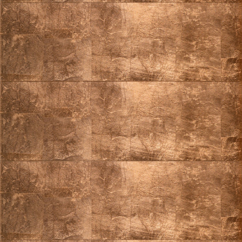 Foglio Di Rame Wall Tile - Wall Mount - 29.5 x 9.8" Glass/Gloss Copper