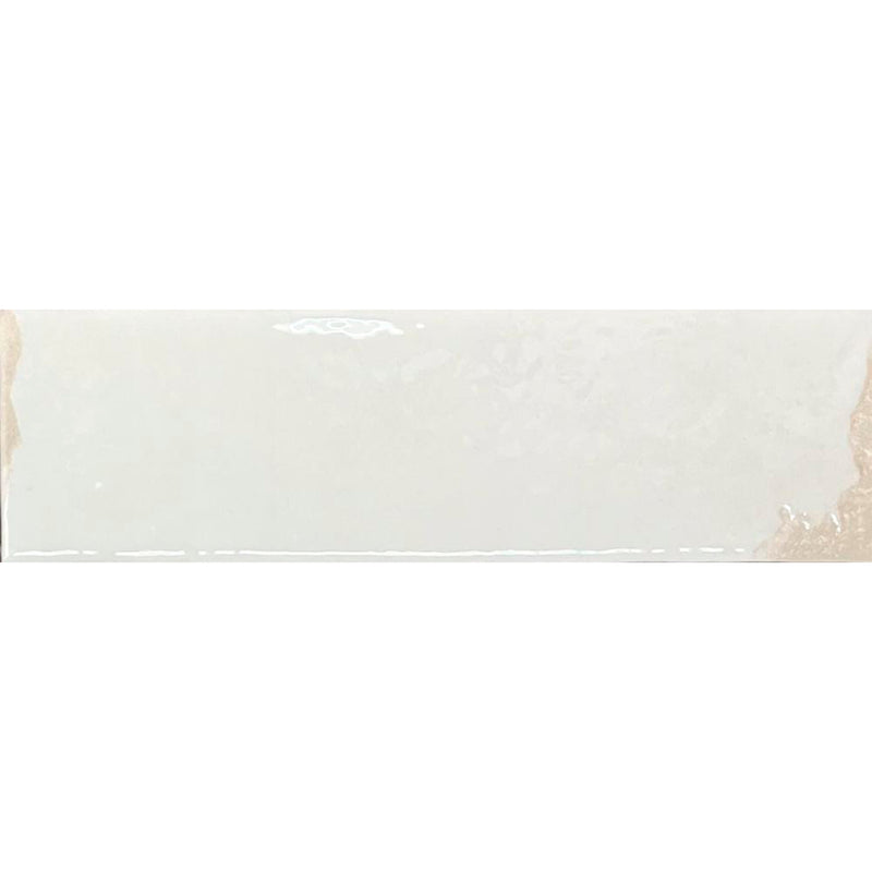 Granadella Sal Wall Tile - Wall Or Floor Mount - 2.5 x 8.8" Porcelain/Gloss Warm White