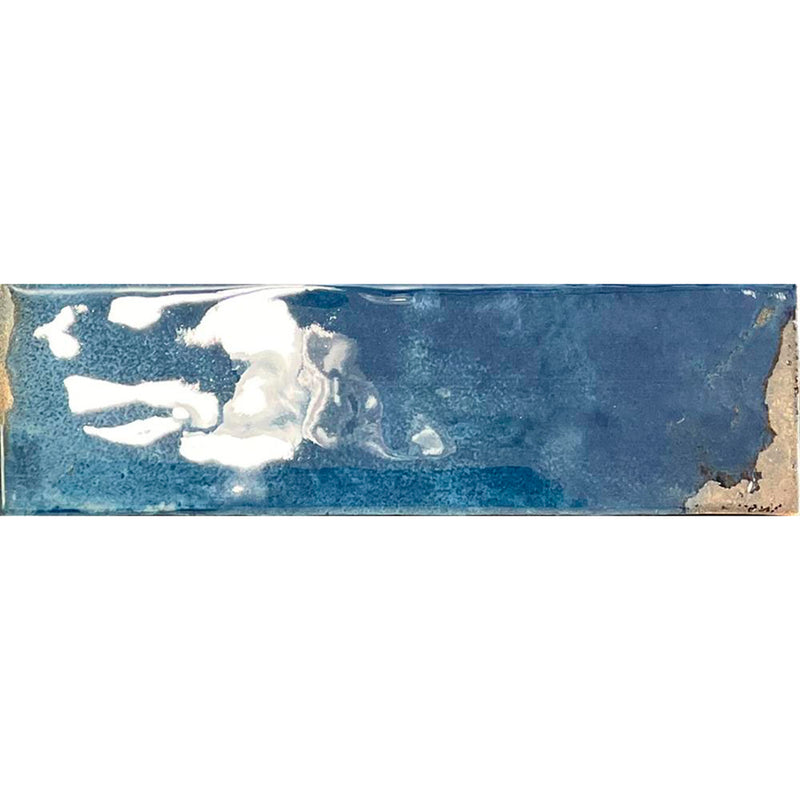 Granadella Marino Wall Tile - Wall Or Floor Mount - 2.5 x 8.8" Porcelain/Gloss Deep Blue