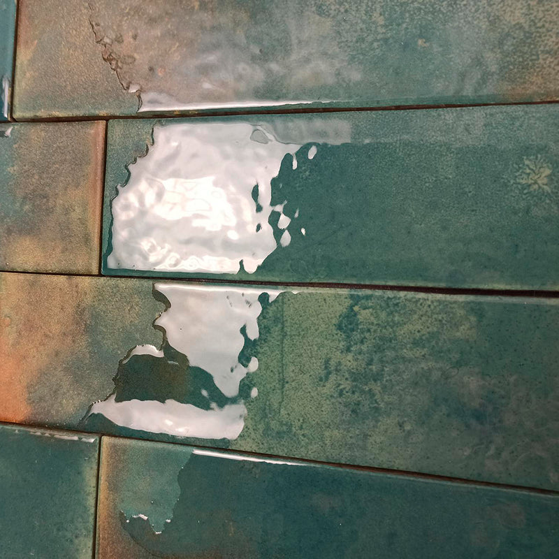 Granadella Esmeralda Wall Tile - Wall Or Floor Mount - 2.5 x 8.8" Porcelain/Gloss Deep Green