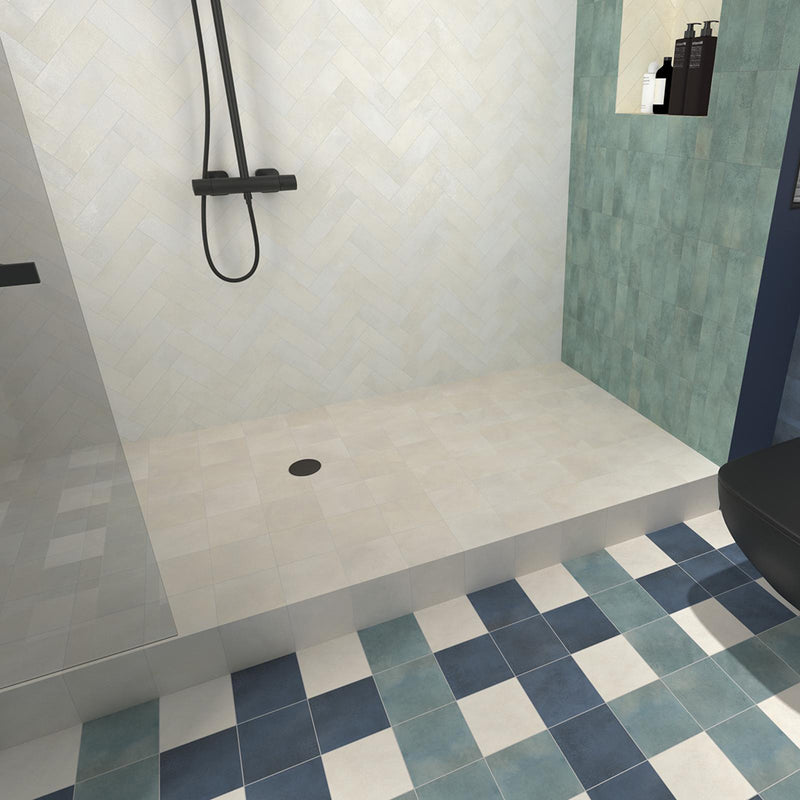 Greenland Clay Wall Tile - Wall Or Floor Mount - 8.8 x 2.5" Porcelain/Gloss