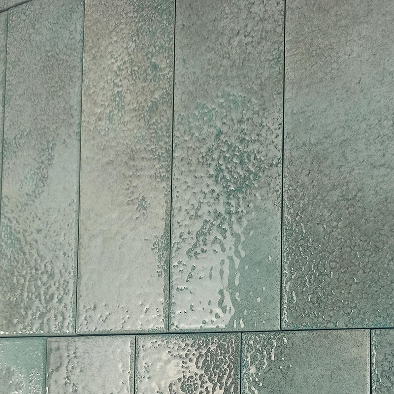 Greenland Teal Wall Tile - Wall Or Floor Mount - 8.8 x 2.5" Porcelain/Gloss