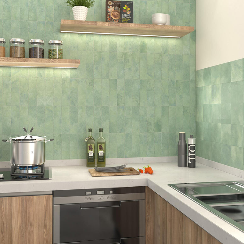 Greenland Boreal Wall Tile - Wall Or Floor Mount - 8.8 x 2.5" Porcelain/Matt