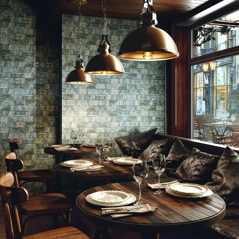 Libertas Mosaic Wall Tile - Wall Mount - 11.8 x 11.8" Ceramic/Matt Green/ $ 34.00 Price Per Piece