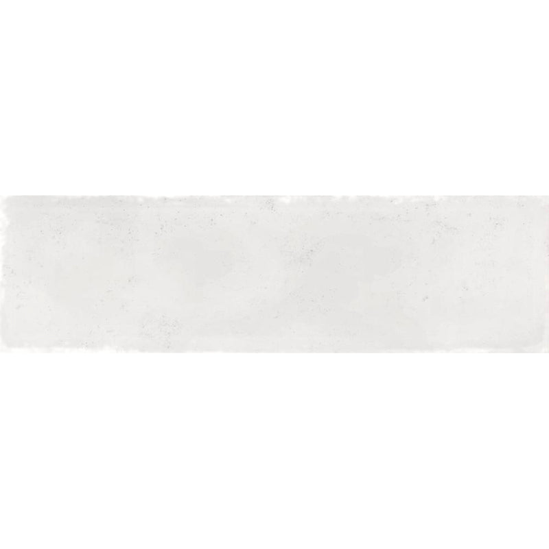 Milano Gesso Wall Tile - Wall Mount - 9.4 x 2.7" White Body/Matt Eggshell