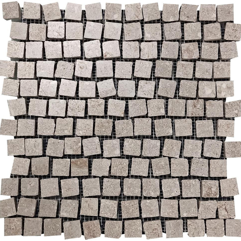 Mosaic Diurne Grey Mosaic Wall Tile - Wall Mount - 12.8 x 12.8" Ceramic/Grey