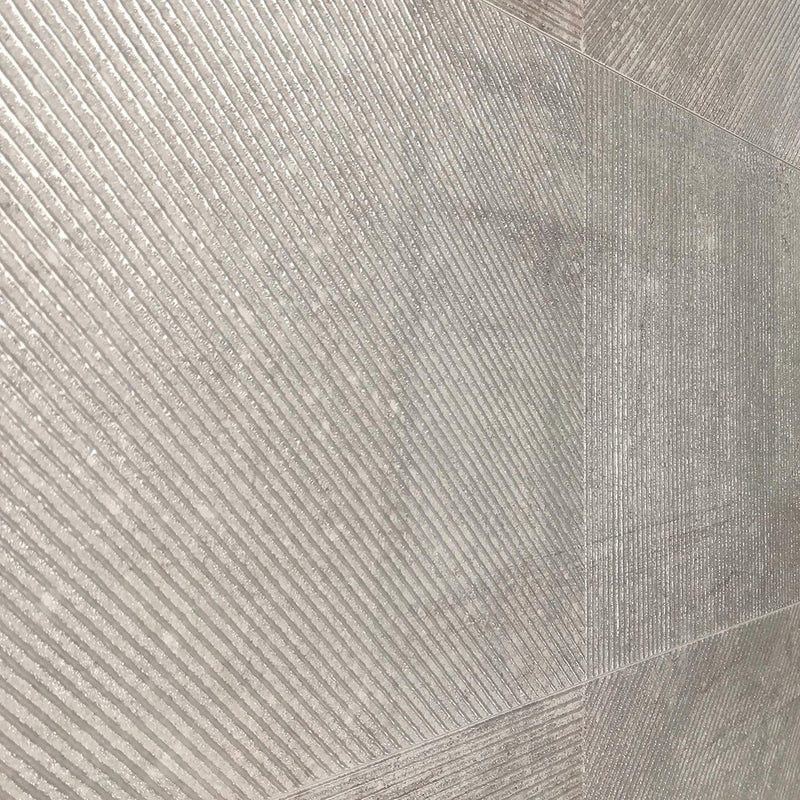 Mosaic Diurne Grey Mosaic Wall Tile - Wall Mount - 12.8 x 12.8" Ceramic/Grey